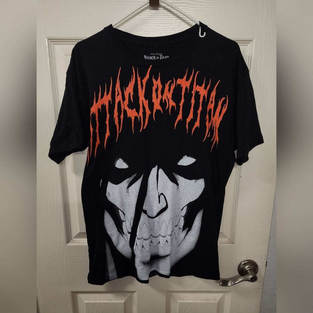 Men's Black Attack On Titan Shirt
